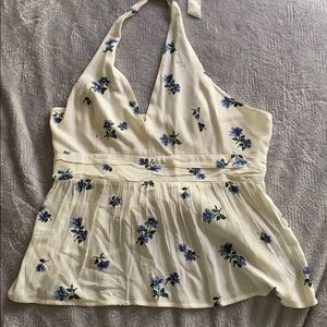 Floral halter top